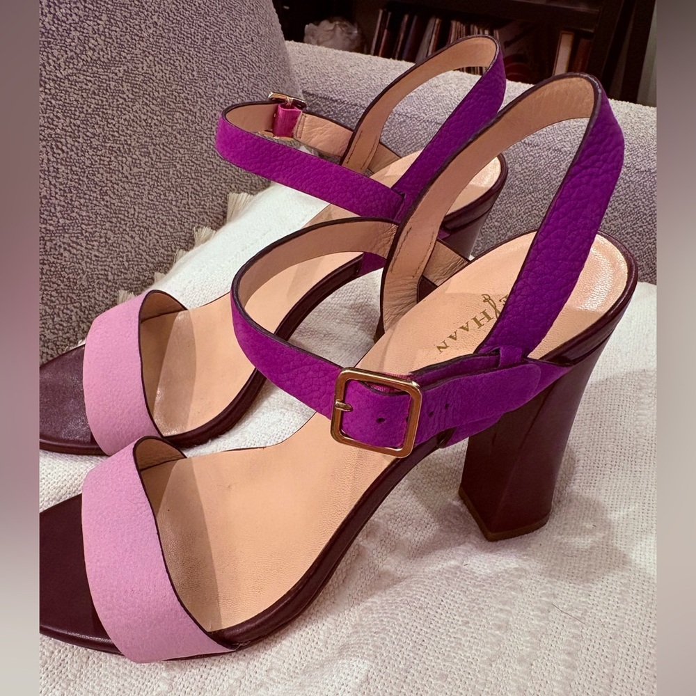 Cole Haan x Nike Air Minetta Purple Strappy Heel - Picture 6 of 6